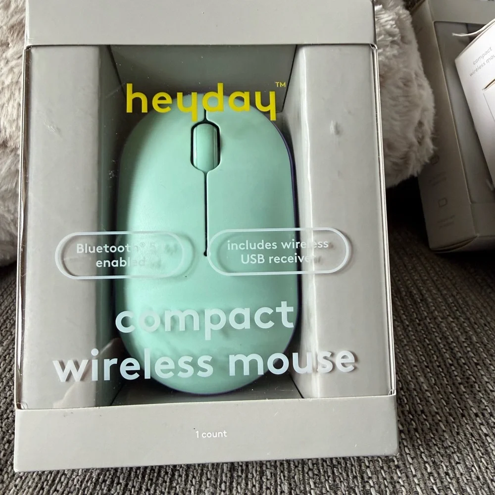 heyday Mint Green Compact Wireless Mouse